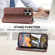 iPhone 16 Pro Max Cubic Grid Calf Texture Magnetic Leather Phone Case - Brown