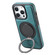 iPhone 16 Pro Max Denior A14 Skin Feel Rotating Holder MagSafe Phone Case - Blue