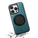iPhone 16 Pro Max Denior A14 Skin Feel Rotating Holder MagSafe Phone Case - Blue