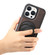 iPhone 16 Pro Max Denior A14 Skin Feel Rotating Holder MagSafe Phone Case - Brown