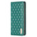 iPhone 16 Pro Max Diamond Lattice Magnetic Leather Flip Phone Case - Green