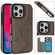 iPhone 16 Pro Max Double Buckle Butterfly Embossing PU Phone Case - Grey