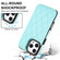iPhone 16 Pro Max Double Buckle Rhombic PU Leather Phone Case - Blue