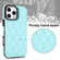 iPhone 16 Pro Max Double Buckle Rhombic PU Leather Phone Case - Blue
