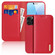 iPhone 16 Pro Max DUX DUCIS Hivo Series Cowhide + PU + TPU Flip Phone Case - Red