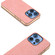 iPhone 16 Pro Max Electroplated Frame PU Leather Full Coverage Phone Case - Pink