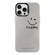 iPhone 16 Pro Max Electroplated Silver Series PC Protective Phone Case - Simple Smiley Face iPhone 16 Pro Max Electroplated Silver Series PC Protective Phone Case - Simple Smiley Face