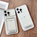 iPhone 16 Pro Max Electroplating Card Bag Holder TPU Phone Case - Transparent iPhone 16 Pro Max Electroplating Card Bag Holder TPU Phone Case - Transparent