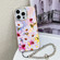 iPhone 16 Pro Max Electroplating Laser Flower Phone Case with Wrist Strap - Cosmos Flower AH7