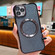 iPhone 16 Pro Max Electroplating Pure Color Glitter Powder MagSafe Phone Case - Black