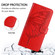 iPhone 16 Pro Max Embossed Butterfly Leather Phone Case - Red