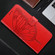 iPhone 16 Pro Max Embossed Butterfly Leather Phone Case - Red