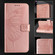 iPhone 16 Pro Max Embossed Butterfly Leather Phone Case - Rose Gold