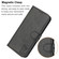 iPhone 16 Pro Max Embossed Happy Cat Pattern Flip Leather Phone Case - Black
