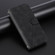 iPhone 16 Pro Max Embossed Line Leather Phone Case with Lanyard - Black