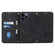 iPhone 16 Pro Max Embossed Line Leather Phone Case with Lanyard - Black