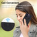 iPhone 16 Pro Max Embossed Line Leather Phone Case with Lanyard - Black