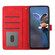 iPhone 16 Pro Max Flower Embossing Pattern Leather Phone Case - Red