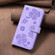 iPhone 16 Pro Max Four-leaf Embossed Leather Phone Case - Purple