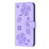 iPhone 16 Pro Max Four-leaf Embossed Leather Phone Case - Purple