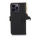 iPhone 16 Pro Max Genuine Leather Magnetic RFID Leather Phone Case - Black
