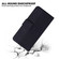 iPhone 16 Pro Max Geometric Embossed Leather Phone Case - Black