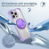 iPhone 16 Pro Max Gold Shield CD Pattern MagSafe Magnetic Phone Case with Rotating Stand - Transparent Purple