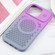 iPhone 16 Pro Max Gradient Color Honeycomb Aromatherapy MagSafe Phone Case - Purple Grey
