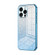 iPhone 16 Pro Max Gradient Glitter Powder Electroplated Phone Case - Blue