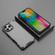 iPhone 16 Pro Max Grating Airbag Shockproof MagSafe Frosted Phone Case - Black