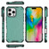 iPhone 16 Pro Max Grating Airbag Shockproof MagSafe Frosted Phone Case - Green