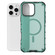 iPhone 16 Pro Max Grating Airbag Shockproof MagSafe Frosted Phone Case - Green
