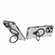 iPhone 16 Pro Max Grating Holder Shockproof Phone Case - Transparent