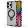 iPhone 16 Pro Max Grating Holder Shockproof Phone Case - Transparent Black iPhone 16 Pro Max Grating Holder Shockproof Phone Case - Transparent Black