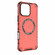 iPhone 16 Pro Max Honeycomb Magnetic Ring Shockproof Phone Case - Red iPhone 16 Pro Max Honeycomb Magnetic Ring Shockproof Phone Case - Red