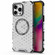 iPhone 16 Pro Max Honeycomb Magnetic Ring Shockproof Phone Case - White iPhone 16 Pro Max Honeycomb Magnetic Ring Shockproof Phone Case - White