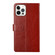 iPhone 16 Pro Max HT01 Y-shaped Pattern Flip Leather Phone Case - Brown