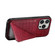 iPhone 16 Pro Max Imitation Crocodile Leather Back Phone Case with Holder - Rose Red iPhone 16 Pro Max Imitation Crocodile Leather Back Phone Case with Holder - Rose Red