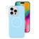 iPhone 16 Pro Max Jelly Liquid Silicone MagSafe Magnetic Phone Case - Blue