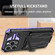 iPhone 16 Pro Max Kickstand Armor Card Wallet Phone Case - Purple
