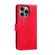 iPhone 16 Pro Max Lace Flower Embossing Flip Leather Phone Case - Red