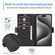 iPhone 16 Pro Max LC.IMEEKE Skin-friendly Card Slots Leather Phone Case - Black