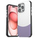 iPhone 16 Pro Max Leather Texture MagSafe Magnetic TPU + PC Phone Case - Light Purple