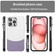 iPhone 16 Pro Max Leather Texture MagSafe Magnetic TPU + PC Phone Case - Light Purple
