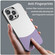 iPhone 16 Pro Max Leather Texture MagSafe Magnetic TPU + PC Phone Case - Light Purple