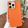 iPhone 16 Pro Max Leather Texture TPU Full Coverage Phone Case - Orange
