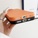 iPhone 16 Pro Max Leather Texture TPU Full Coverage Phone Case - Orange