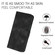 iPhone 16 Pro Max Line Pattern Skin Feel Leather Phone Case - Black