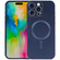 iPhone 16 Pro Max Liquid TPU Silicone Solid Color MagSafe Phone Case - Dark Blue