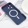 iPhone 16 Pro Max Liquid TPU Silicone Solid Color MagSafe Phone Case - Dark Blue